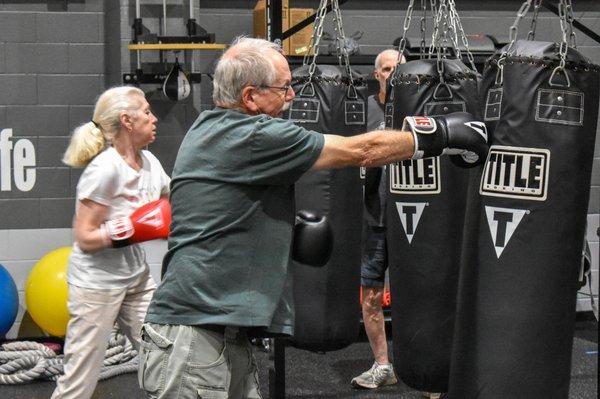 Rock Steady Boxing is a non-contact exercise program for people fighting Parkinson's disease.