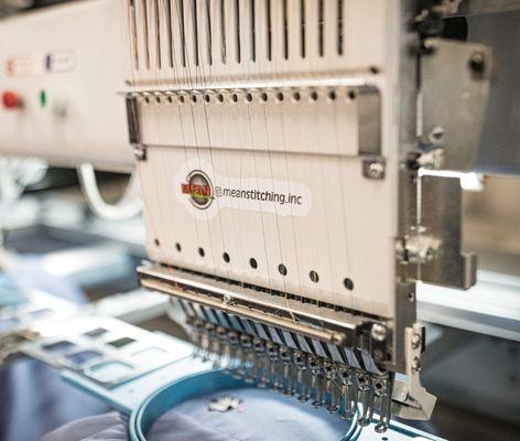 In house embroidery machines. Quick turn around.  Come and check us out!