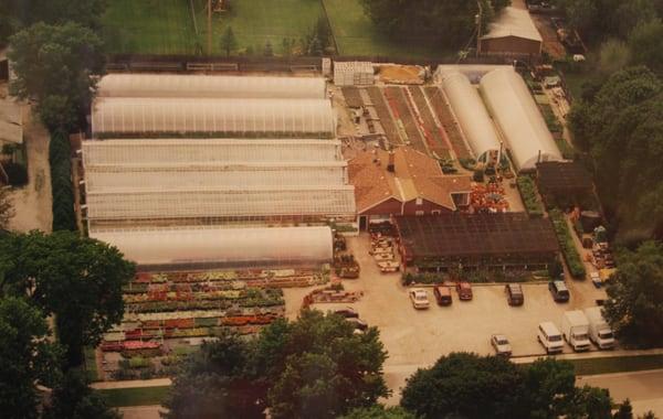 Aerial View of Vern Goers Greenhouse