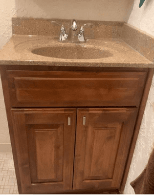 New bathroom vanity cabinet