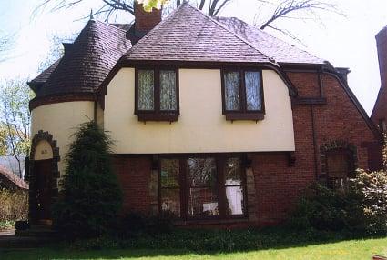 Complete roof tear off and replacement on a uniquely designed home in the heights area. The round peak turned out great!