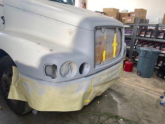 During the process of the body work and paint