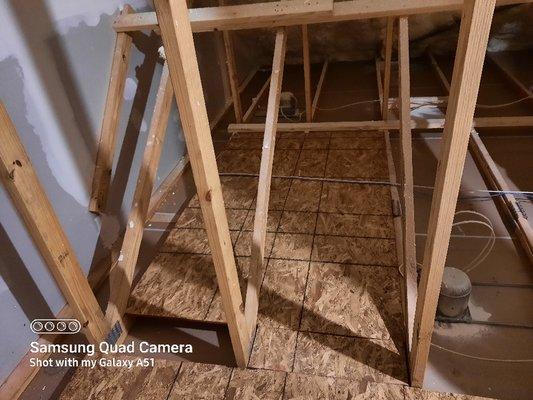 Attic flooring install