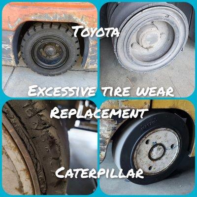 Excessive tire wear replacement. We provide complete lift repair services.