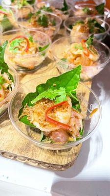 Pomelo salad with shrimp