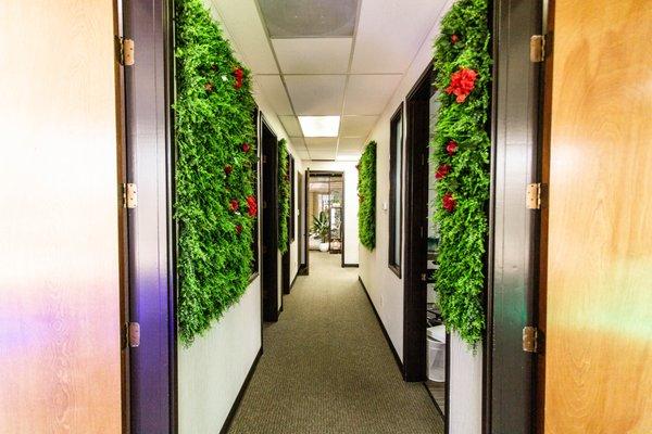 Ketamine therapy clinic hallway in Sacramento California