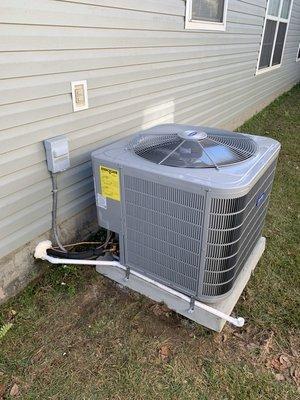 Installed a new Carrier Performance Heat Pump