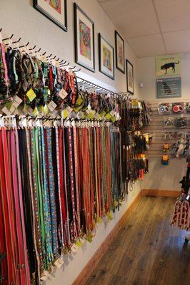 Collars and leashes from Up Country, Yellow Dog Designs, Olly Dog, Ruffwear, Flexi, Wolfgang, Pendleton and Harry Barker.  For dogs & cats!