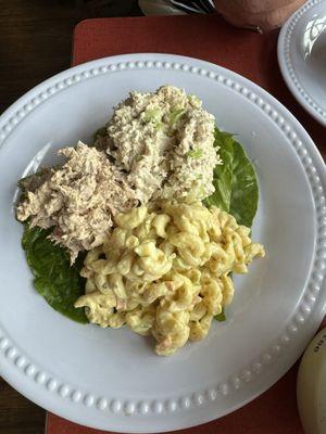 Chicken salad, tuna, and mac salad special