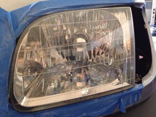 After headlight renewal