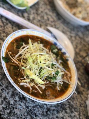 Bun Bo Hue..... delicious and flavorful !!  Authentic Vietnamese Dish ..