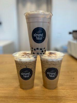 Almond Haus Iced Coffee-Hazelnut Almond Milk Tea