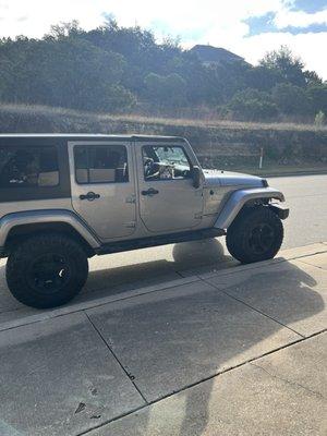 Jeep running beautifully.