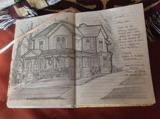 Check out the guest books at White Swan Inn.