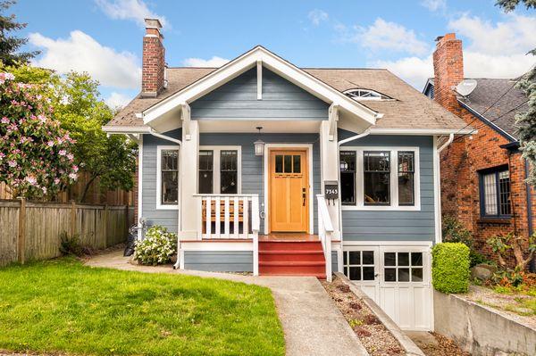 James Hardie ColorPlus siding in Boothbay Blue! This collection will keep your color strong with  baked in paint that will resist UV rays