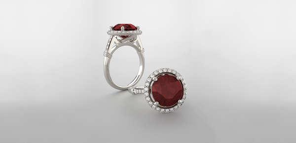 Halo Ruby & Diamonds