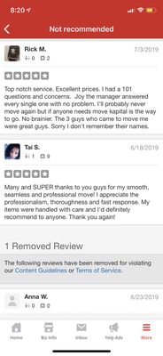 Excellent reviews from past Yelp clients!!