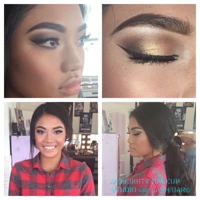 Gorgeous dramatic look for Prom