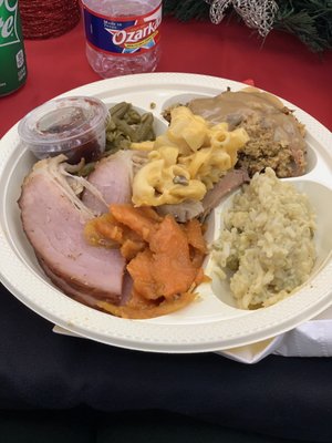 Catered Christmas party }:{