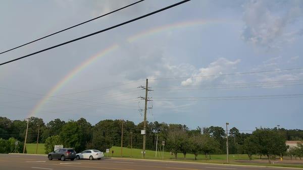 Pretty view sitting by the truck