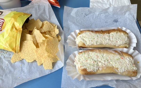 Parkway Grocery Slaw Dogs & Baked Lays chips