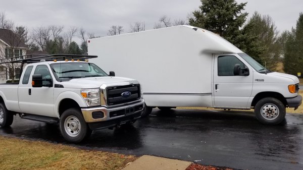 Part of the fleet.  We try to keep our vehicles clean. Like our painting.