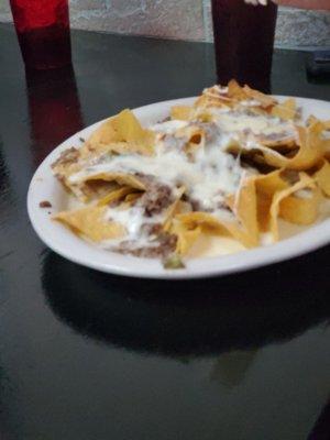 Beef nachos