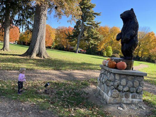 Meeting Rudy the bear