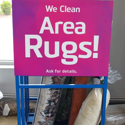 We clean area rugs!