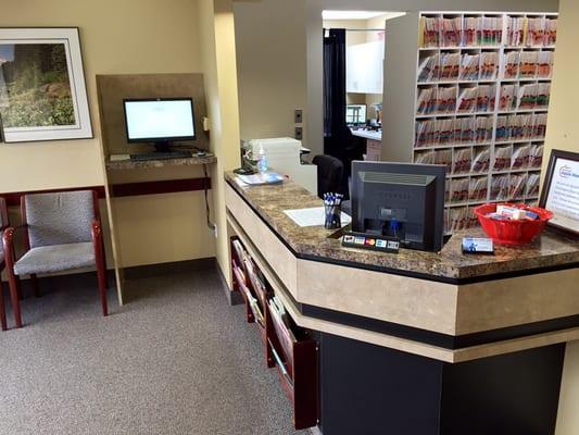 Reception Counter - Wendel Family Dental in Salmon Creek