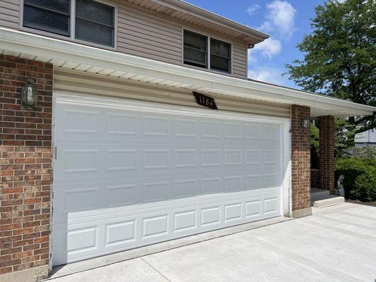 New garage door installation