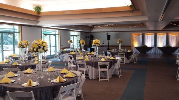 Our Ballroom boast 5000 sq. ft. to accommodate large or small events!