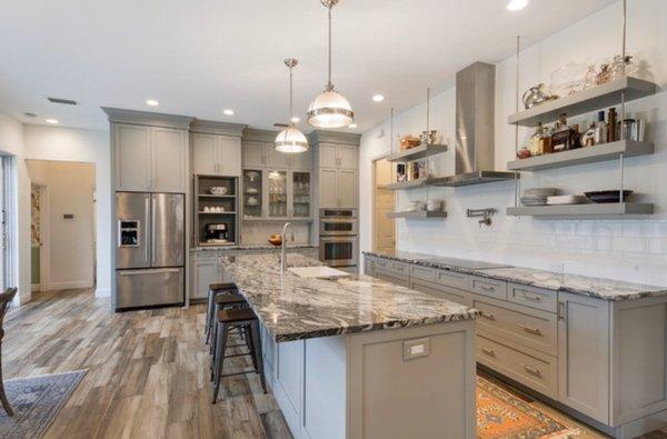 remodeled kitchen area