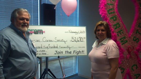 Watts Ins. Agy helped produce $52,000+ for Breast Cancer Research! via SIU.