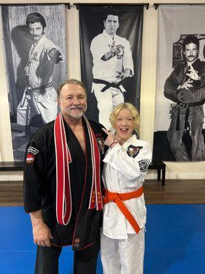 Me with Grandmaster Jeff Speakman! It's an amazing experience getting to be in his Kenpo System!