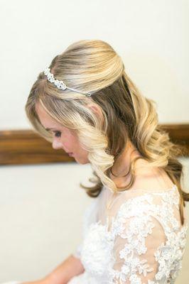 Bridal updo.