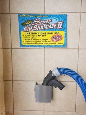 Air Shammee available in all 5 Self Service Bays