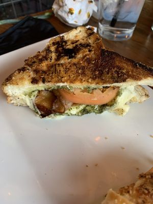 Grilled cheese that they shoved the missing ingredients into and brought it back