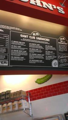 Jimmy Johns Menu