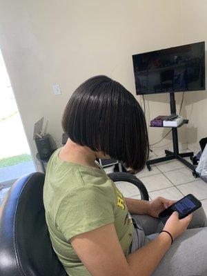 Bob haircut and style