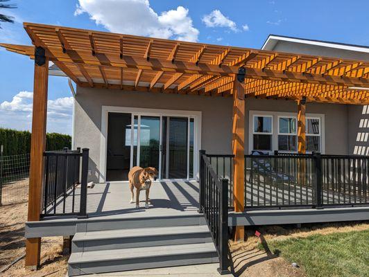 Deck/pergola for our addition