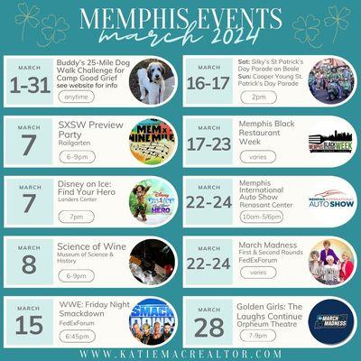 March 2024 Events for Memphis