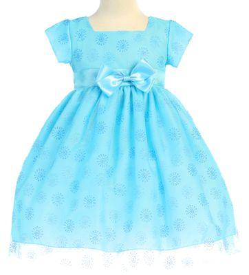 Blue summer girls dress