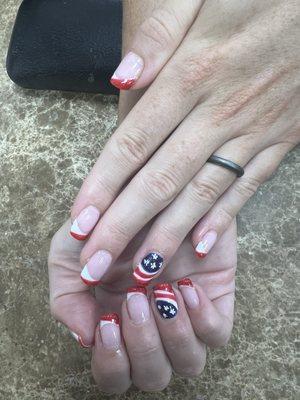 Fourth of July nails   #fourthofjuly #independenceday #holiday #nails