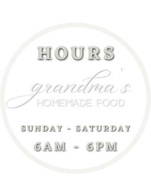 Business hours, Grandma's homemade food