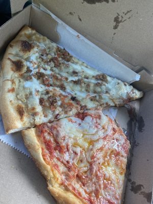 Chicken bacon ranch pizza and plain