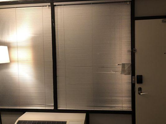 Condition of the mini blinds