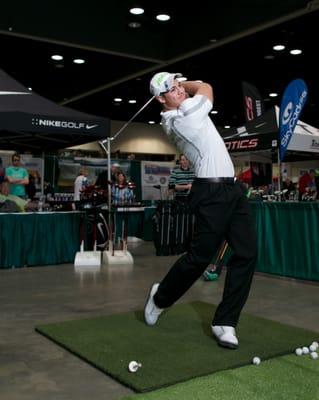 Fun contests & activities. Troy Teal ranked 13th in world for the Long Drive at the 2014 show.