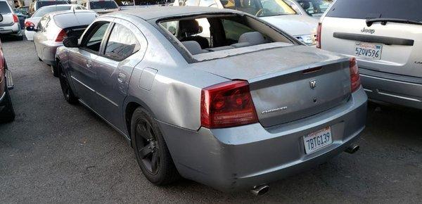 2006 dodge back rear glass before