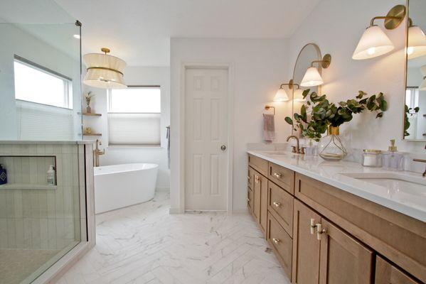 Master bath after